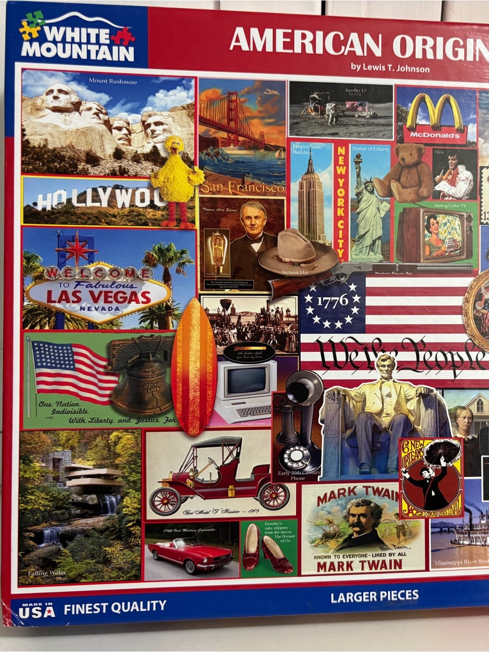 White Mountain 1,000 Piece Puzzle “American Originals” Worked one Time